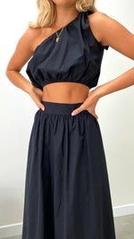 Women's Tie Knot One Shoulder Tank Top Outfits