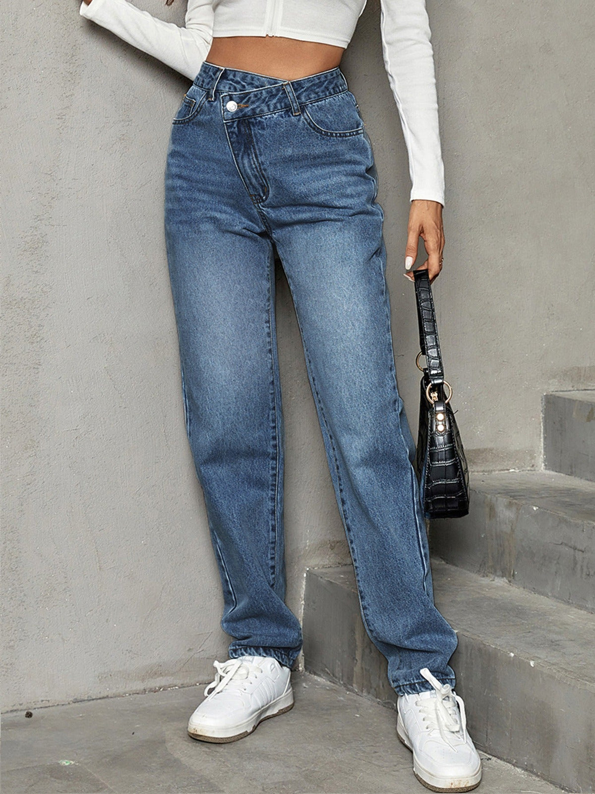 Trendy Straight Loose Jeans