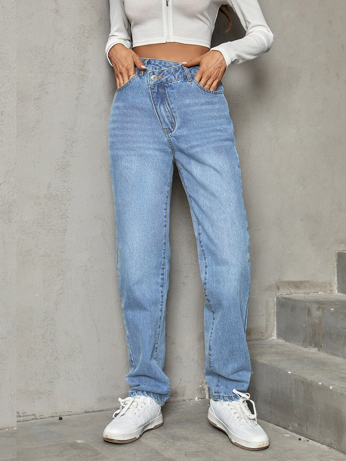 Trendy Straight Loose Jeans
