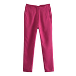 Multi-line Temperament High Waist Trousers
