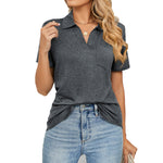 Women's Business Casual Tops Work Polo T-Shirt