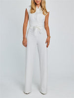 Elegant Sleeveless Wide-Leg Jumpsuit