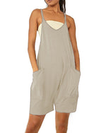 Summer Short Jumpsuit with Pockets