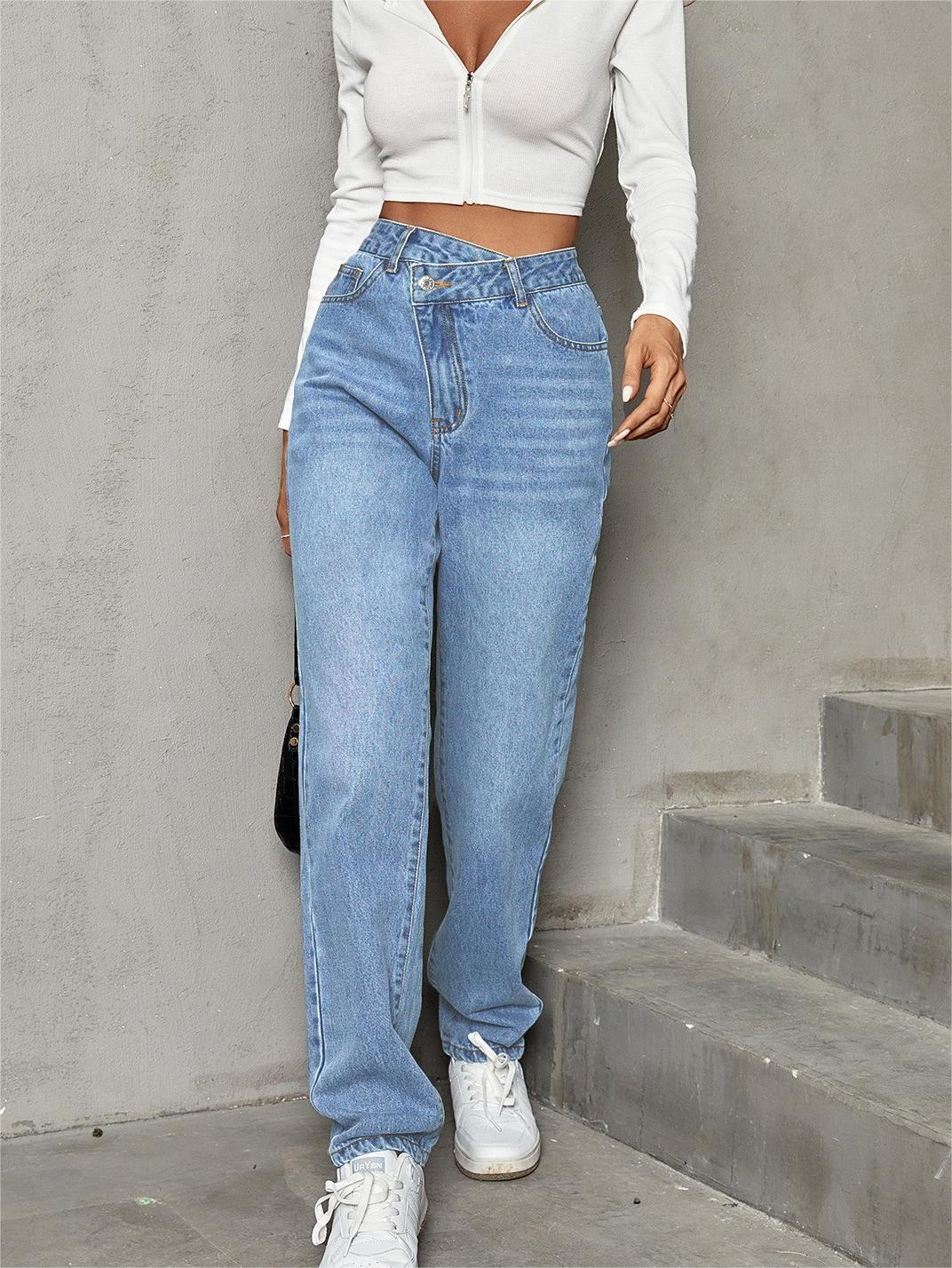 Trendy Straight Loose Jeans