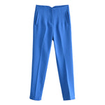 Multi-line Temperament High Waist Trousers
