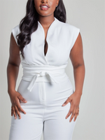 Elegant Sleeveless Wide-Leg Jumpsuit