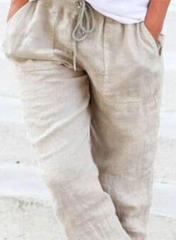 Women's Solid Color with Pockets Casual Loose Pants