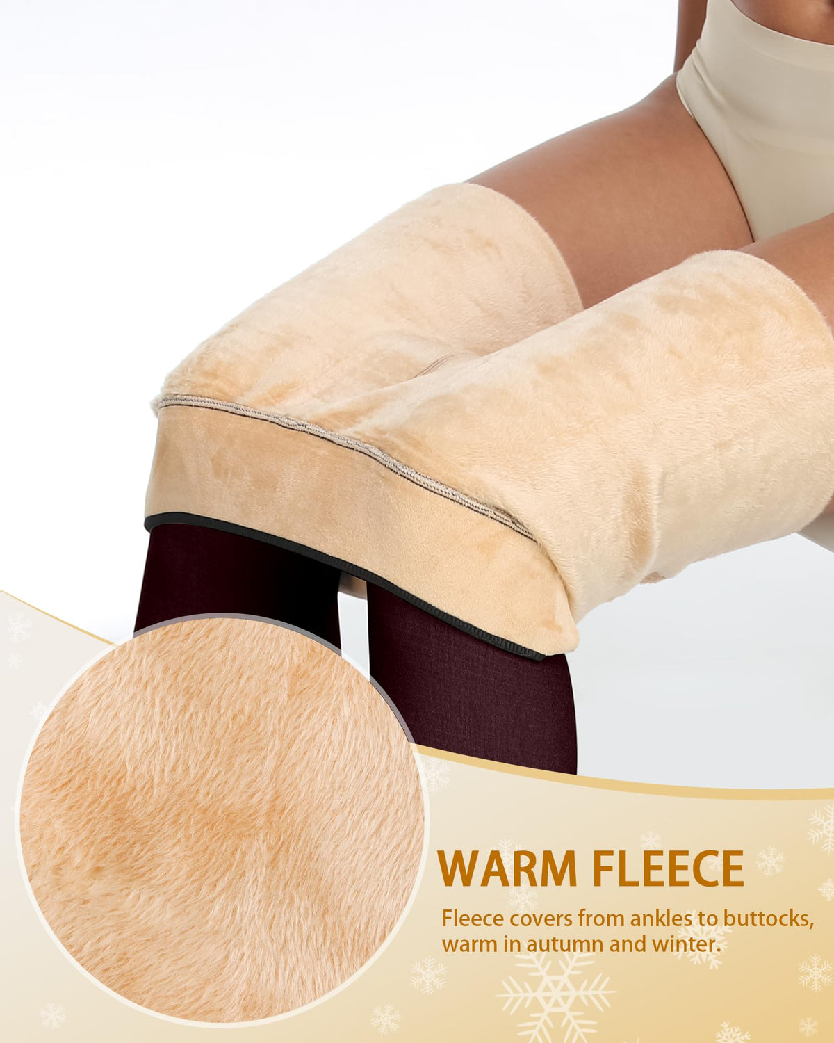 Women's Fleece Lined Skin Tone Closed Foot Leggings (Buy 3 Free Shipping)