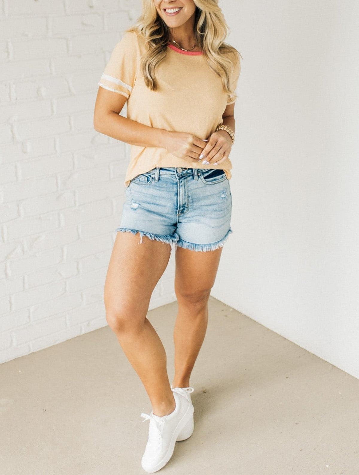 Women's Stripe Sleeve Tee