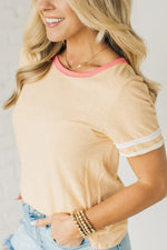 Women's Stripe Sleeve Tee