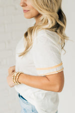 Women's Stripe Sleeve Tee