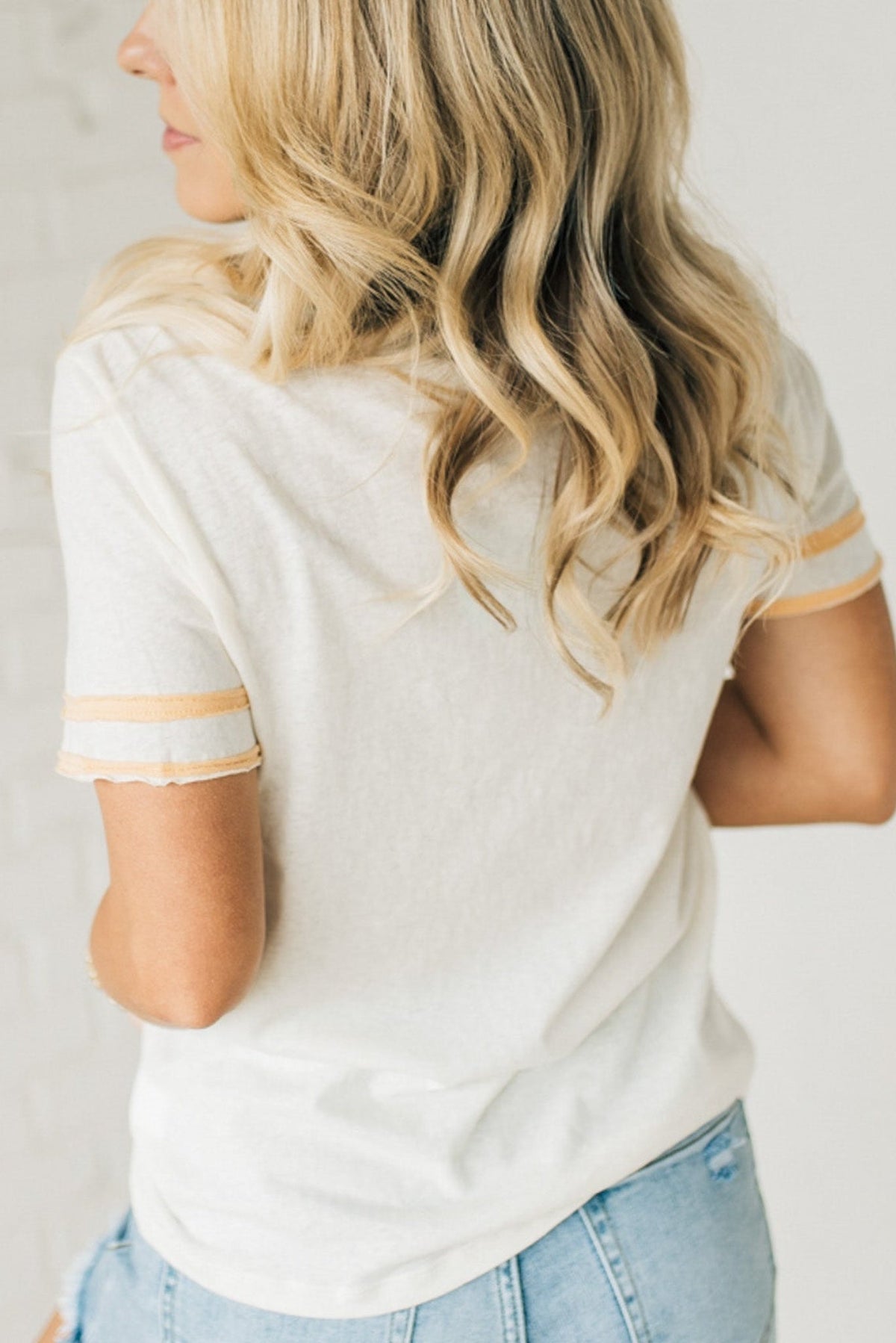 Women's Stripe Sleeve Tee