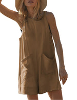 Women's Casual Rompers with Pockets