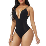 U-plunge Shapewear Low-back Bodysuit for Women
