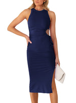 Summer Sleeveless Bodycon Midi Dress
