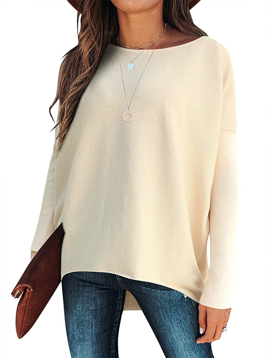 Hot Sale Oversized Dolman Sleeve Knitted Pullover