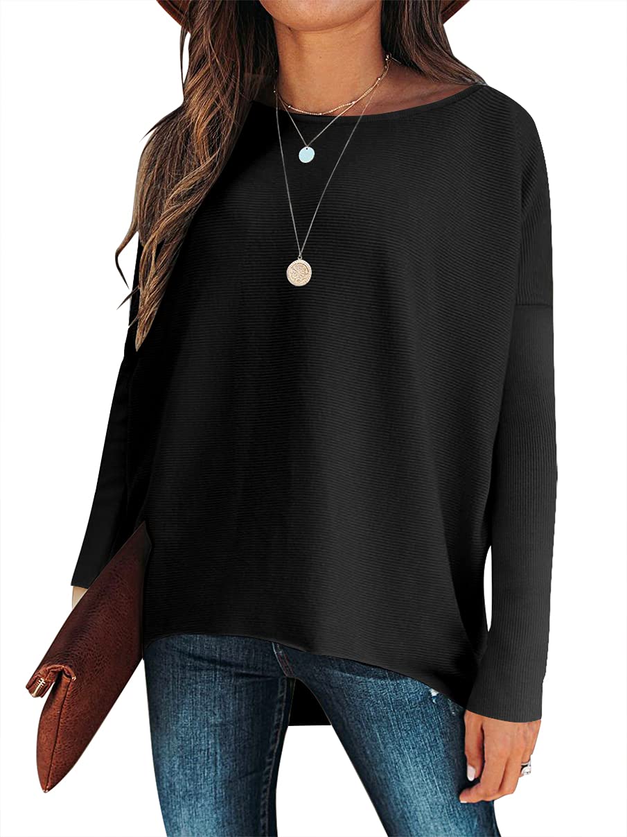 Women's Dolman Sleeve Knitted Pullover Sweater
