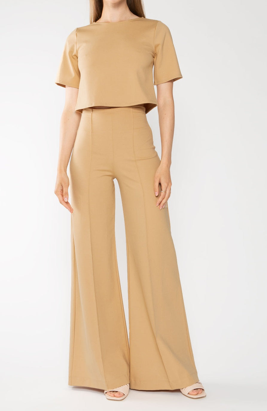 Women's Knit Wide Leg Pants