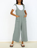 Women's Wide LegJumpsuits with Pockets