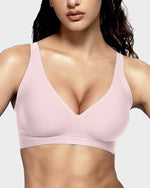 Seamless Deep V Push-Up Wireless Bra
