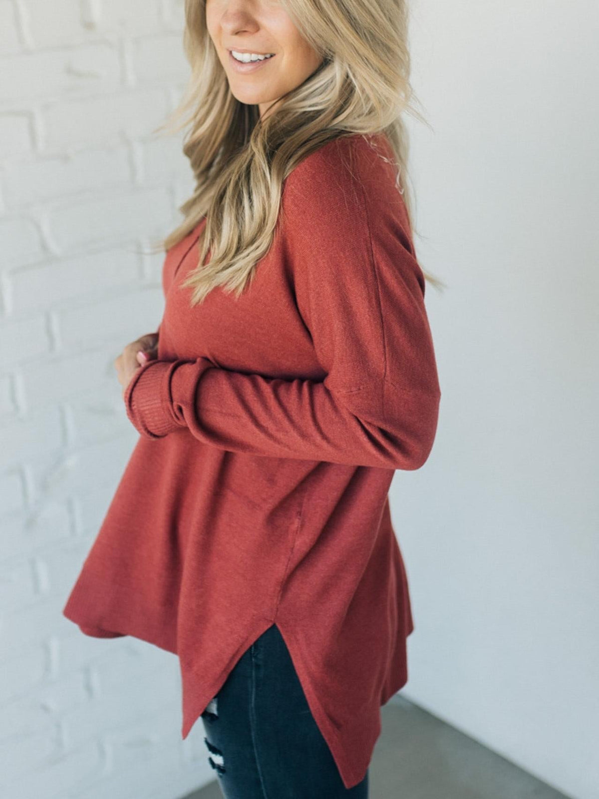 Women's Ultra Soft Seam Front Sweater