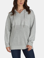 Women's Casual Mix Media Hoodie