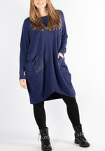 New Sparkle Pocket Jumper Dress