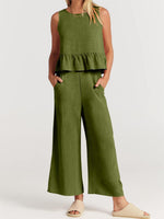 Women's Casual 2 Piece Outfit with Pockets