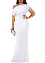 Women's Elegant Off Shoulder Bodycon Party Evening Dress
