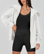 Women's Oversized Zip Up Sweatshirt