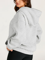 Women's Oversized Fleece Hooded Sweatshirt