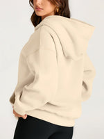 Women's Oversized Fleece Hooded Sweatshirt