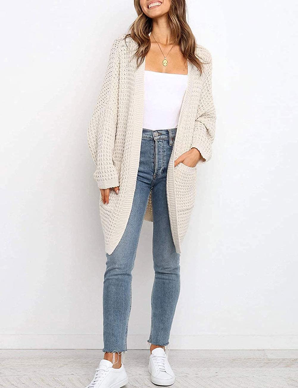 OversizedPockets Sweater Coat