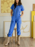 Cropped Utility Jumpsuit