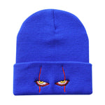 Penny Wise Scar Eyes Beanie Horror Clown Eyes Knit Hat