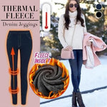 Thermal Fleece Denim Jeggings