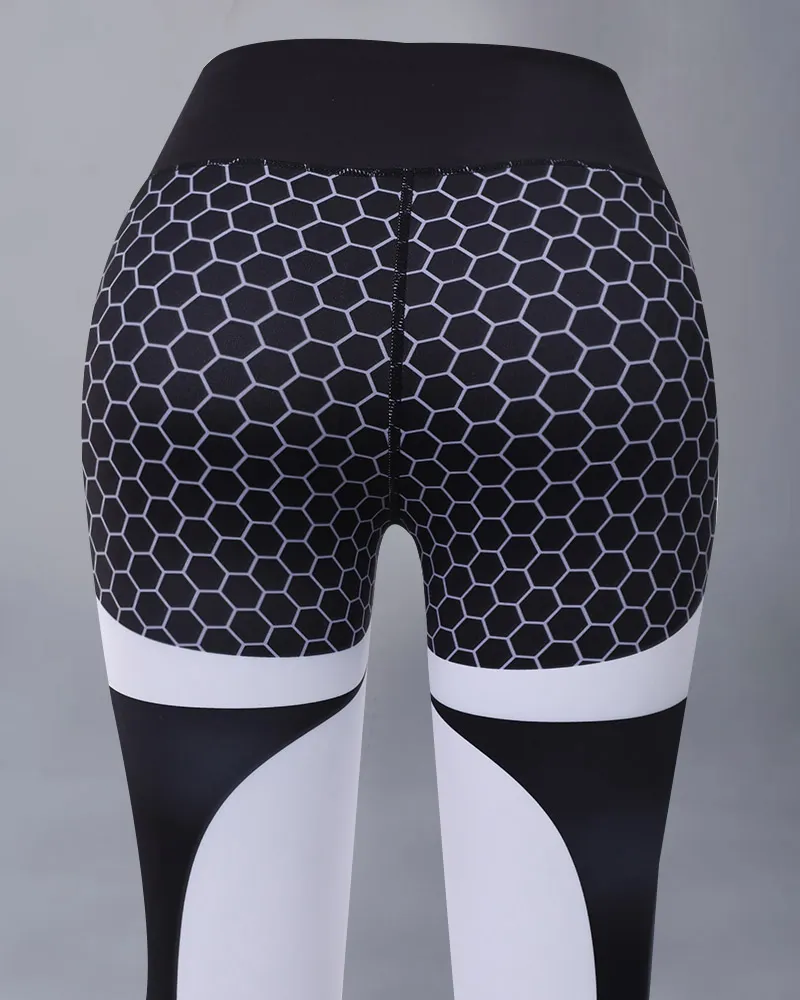 New Colorblock Butt Lifting High Waist Sports Leggings