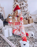 Red Elk Family Pajamas 2-piece Set