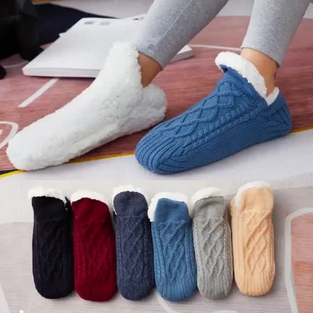 Winter Velvet Indoor Socks Slippers