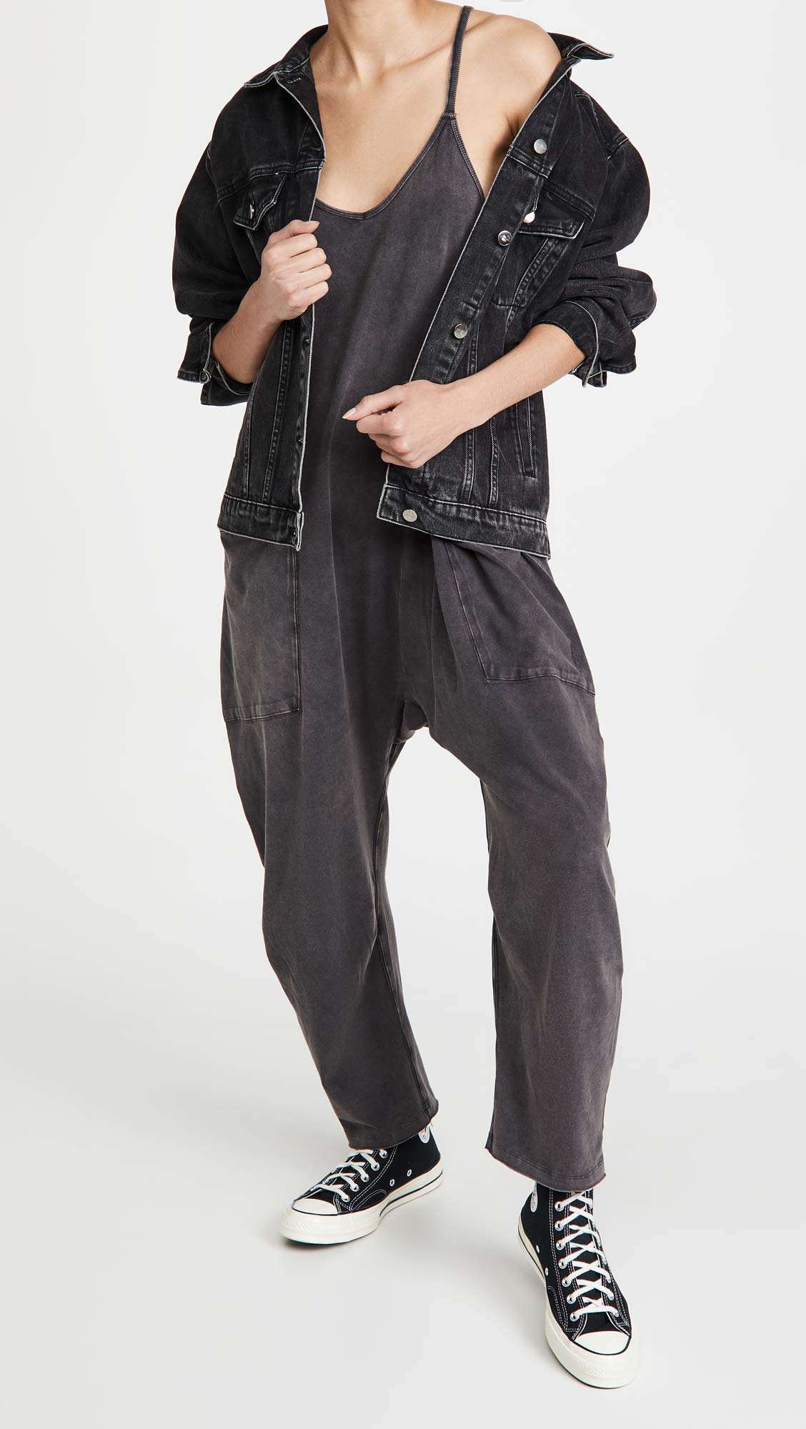 Women's Wide Leg Jumpsuit with Pockets