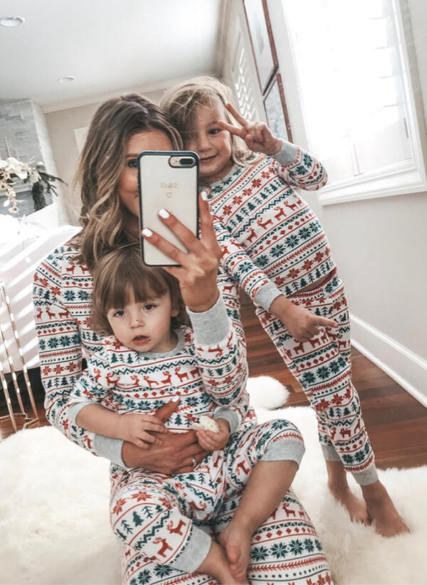 Reindeer Print Family Pajamas