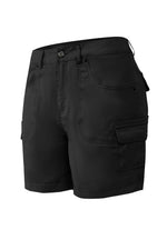 Solid Stitch Trim Roll Hem Shorts