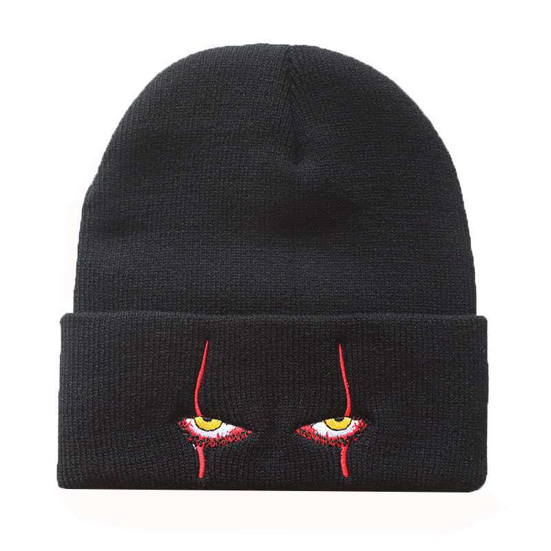 Penny Wise Scar Eyes Beanie Horror Clown Eyes Knit Hat