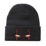 Penny Wise Scar Eyes Beanie Horror Clown Eyes Knit Hat