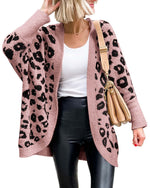 Women's Leopard Print Long Sleeve Cardigan Jacket
