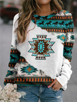 Animal 3D Print Crew Neck Long Sleeves Sweatshirt