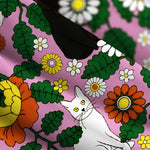 Daisy Cat Garden Wide Straps Maxi Dress