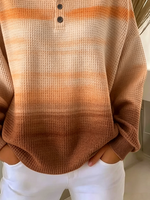 Casual Abstract Crew Neck Long Sleeve Sweatshirt