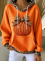 Casual Leopard Hoodie Long Sleeve Hoodie