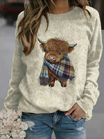 Creative Animal Print Cozy Sweatshirt